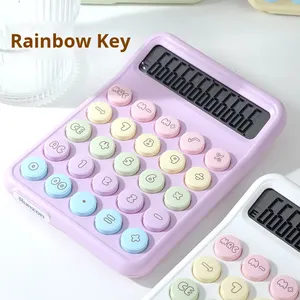 Nouvelle <span class=keywords><strong>calculatrice</strong></span> <span class=keywords><strong>financière</strong></span> de bureau multifonctionnelle en plastique à piles, colorée et élégante - Product Image 4