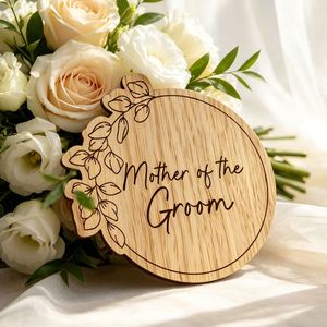 Posavasos de Madera Grabado con Láser, Nombre Personalizado, Recuerdo de Boda Duradero para Despedida de Soltera, Cumpleaños, Día de San Valentín - Product Image 3