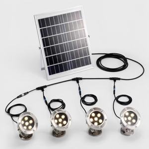 卸売LEDステンレス鋼ソーラープールライトIP67 5Mワイヤーガーデン景観水中ソーラーガーデン景観ライト - Product Image 1