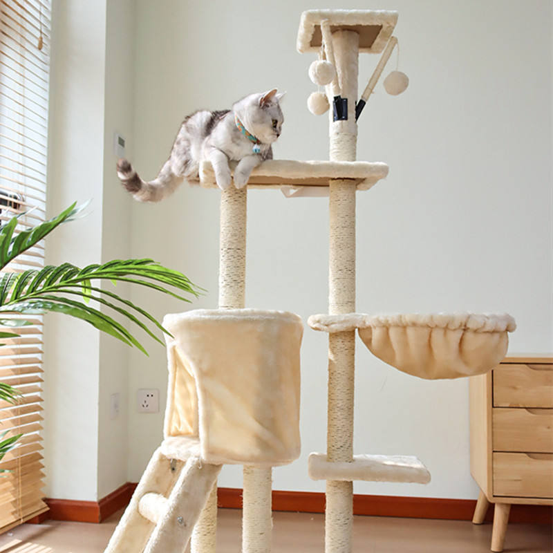 โครงปีนขนาดเล็ก2ชั้น (สีเบจ)