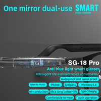 Lunettes Intelligentes SG-20 Pro – Audio 5.4, Anti-Lumière Bleue, Conduction Aérienne, Contrôle Tactile, Unisexe