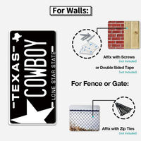 Juego de Letreros Metálicos de Matrículas Estadounidenses, Decoración Retro para Pared de Garaje, Taller Mecánico o Cuarto de Hombre