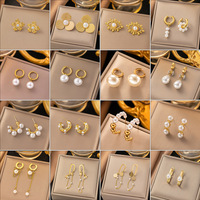 Boucles d'oreilles clous plaquées or Gaovo Niche Premium, style influenceur viral, pour femmes, en acier titane résistant au ternissement, bijoux de mode