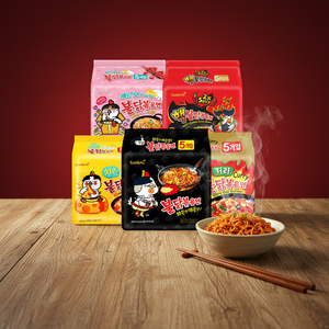 Fideos Instantáneos Coreanos Ramen Sabor <span class=keywords><strong>Pollo</strong></span> Picante Exótico al Por Mayor 700g - Product Image 1