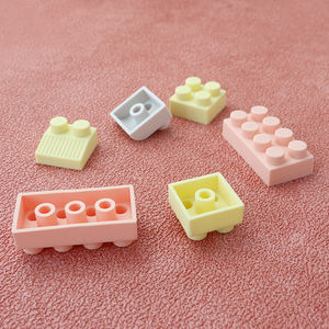 Paisen nuovo colorato Silicone costruzione giocattolo Set per bambini Patio pezzi vibranti costruzione interattiva divertente per bambini Stacking auto CE - Product Image 4