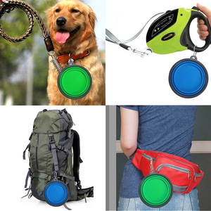 Hundezubehör 350ml Tragbare Reise-Haustier-Faltbare Silikon-Hundenapf Zusammenklappbarer Hundewassernapf - Product Image 6