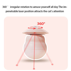Bâton de chat électrique rotatif avec batterie rechargeable USB pour l'exercice, la poursuite et l'entraînement de l'intelligence des chatons, jouet robuste pour animaux de compagnie - Product Image 5