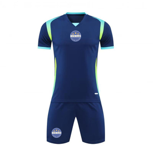 Set di <span class=keywords><strong>Maglie</strong></span> <span class=keywords><strong>da</strong></span> <span class=keywords><strong>Calcio</strong></span> <span class=keywords><strong>Nere</strong></span> all'Ingrosso, 100% Poliestere Traspirante ad Asciugatura Rapida, Manica Corta, Pantaloncini Neri, Unisex, Design Personalizzabile - Product Image 3