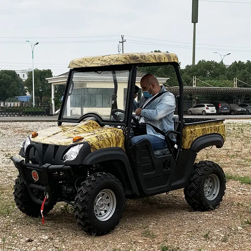 7。5KW/10KW Lithium Battery Gas Powered Utility Track Vehicle Electric UTV 4WD