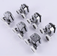 Roulettes de porte de cabine de douche en alliage de zinc de 23 mm de diamètre, roulettes de rechange pour porte de douche en verre, roulettes de salle de bain