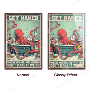 Không Có Moq Tùy Chỉnh Nhôm Dấu Hiệu Bóng Cá Nhân Sáng Bóng Cổ Điển Kim Loại Tin Đăng Tường Nghệ Thuật Cho Tường Trang Trí - Product Image 3