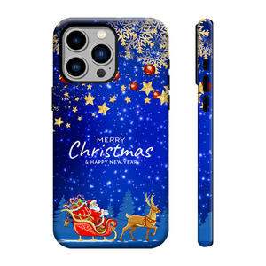 Funda de teléfono con sublimación de diseño navideño de dibujos animados 2 en 1 para iPhone 16 Pro Max 17 Air 15 Plus Funda Para Celulares para <span class=keywords><strong>Apple</strong></span> - Product Image 4