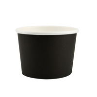 Boîte à Bento en papier noire, emballage de cuisine, soluble, pratique, 1 pièce