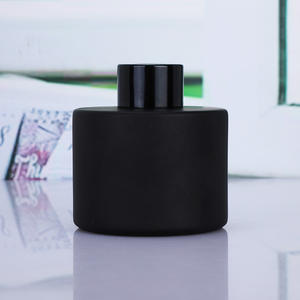 Bouteilles diffuseur d'huiles essentielles en verre rondes cylindriques Art Déco, bouteilles diffuseur rechargeables, pots diffuseur pour parfum d'intérieur - Product Image 4