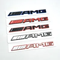 Nouvel autocollant de logo AMG en ABS 3D, lettres, emblème, badge de voiture pour Mercedes Benz Brabus A B C E S CLA CLS GLC GLE GLS Classe G, accessoires