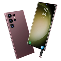 هاتف ذكي 5G طراز S24 لعام 2024 بشاشة 7.3 بوصة وذاكرة 3 جيجابايت + 64 جيجابايت، يدعم CDMA/LTE، بطارية 3000 مللي أمبير، هاتف ألعاب مع شاشة LCD بمعدل تحديث 90 هرتز، شريحتي اتصال وشحن سريع