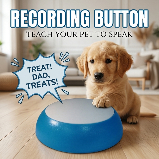 Factory Customized Interactive Training Pet Communication Recording Sound Talking Button with 1200+ Plays for Dogs & Cats