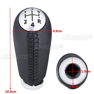 Pommeau de levier de vitesse 5 vitesses en cuir PU pour Renault Laguna Megane 2 Clio 3 2003 2004 2005 2006 2007 2008 2009 Scenic2 Kangoo - Product Image 6