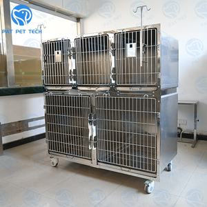 Clinique d'hôpital vétérinaire Injection d'acier inoxydable chat chien chenil <span class=keywords><strong>Cage</strong></span> petit <span class=keywords><strong>Animal</strong></span> vétérinaire hospitalisé <span class=keywords><strong>Cage</strong></span> d'hospitalisation pour animaux de compagnie - Product Image 3