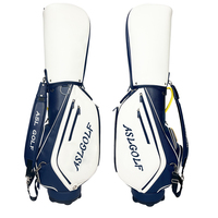 Sac de golf étanche en cuir PU personnalisé avec logo OEM/ODM ASL Wholesale, sac de chariot ou sac à pied, faible MOQ, 6 ou 14 compartiments