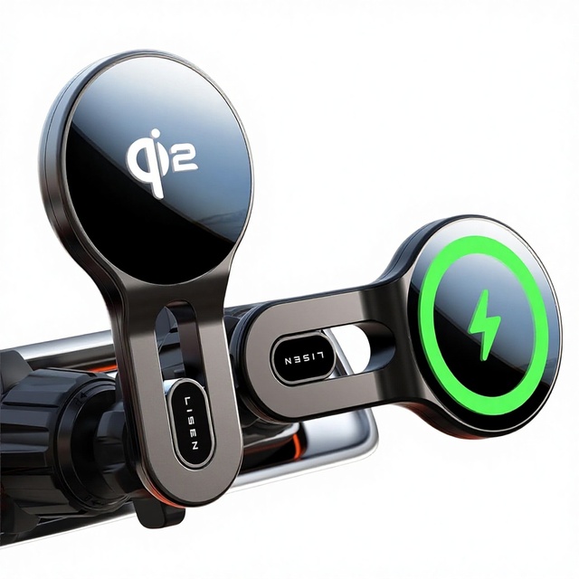 Qi2 15W Car Mount Charger 15w Fast Charge Safer Car Charger Vent Magnetic Wireless Vent Phone Mount Fits