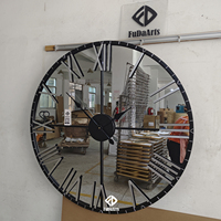 Horloge murale ronde de 120 cm de diamètre, de qualité supérieure, en verre, pour salon, décoration intérieure, vente directe d'usine, dropshipping