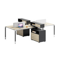 Poste de travail de bureau modulaire de haute qualité E1 MFC pour meubles au design moderne pour bureau à domicile