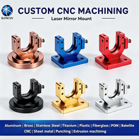 Support de réglage cinématique pour miroir laser CNC en aluminium anodisé 6063 de haute précision pour systèmes de traitement laser industriels
