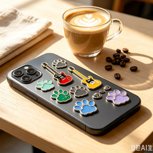 Pegatinas Metálicas Personalizadas para Teléfonos, Decoraciones Metálicas de Aleación de Zinc al por Mayor, Personajes de Música y Anime Personalizados - Product Image 5