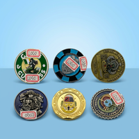 Pièce de monnaie commémorative personnalisée en alliage de zinc avec logo 3D en émail pour collections de souvenirs