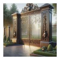 Porte d'entrée principale de villa pivotante latérale en aluminium de luxe scandinave avec batterie de secours