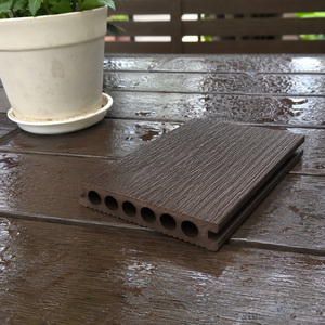 Planche de terrasse en WPC moderne, composite, antidérapante, brossée, revêtement de sol extérieur imperméable, bois-plastique pour terrasse, jardin, <span class=keywords><strong>parc</strong></span> - Product Image 6