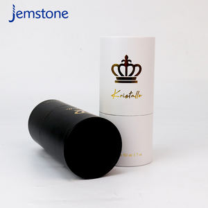 Emballage en tube de papier kraft recyclable pour flacons de parfum, boîte cosmétique avec estampage à chaud, emballage en tube de papier - Product Image 2