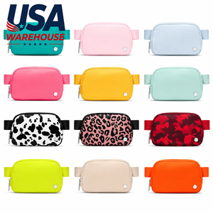 Sac banane respirant et durable de qualité supérieure pour femme, sac de taille et bandoulière pour la course et les voyages, capacité 1L, expédié depuis l'entrepôt américain. - Product Image 1