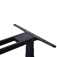 Meubles de bureau ergonomiques Bureau debout réglable en hauteur électrique Moteur double motorisé Table d'ordinateur relevable Cadre de bureau