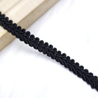 Pita renda motif serangga herringbone berhias manik-manik buatan tangan, tepi bergelombang, multi warna, untuk pakaian, gaun, kerajinan jahit