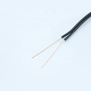 Câble téléphonique non blindé à 2 cœurs 20awg CCA <span class=keywords><strong>CAT</strong></span> 3 CCS Drop Wire Self-Support Black PVC Jacket Outdoor Communication Cable - Product Image 4