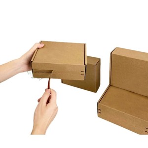 Zippered Airplane <b>Box</b> Tear-Off Packaging Extra Hard Double-Sided Colored Khaki Three-Layer Paper <b>Box</b> Shenzhen Origin - Product Image 1