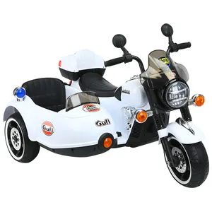 Motocicleta eléctrica de tres ruedas para niños, juguete para montar en moto