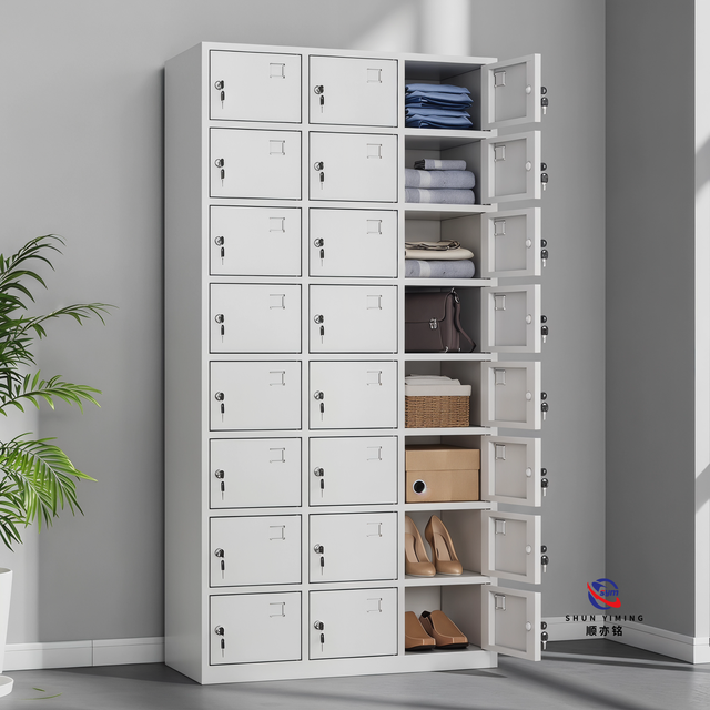 24 Doors Wholesale Steel Locker for Office Furniture Suppliers, Heavy Duty Metal Storage Cabinet at Factory Price