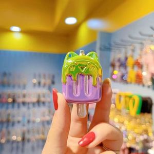 New Arrival Acrylic Ice Cream Keychain Cute Candy Colored Bead <b>Keyring</b> Bag Hanging Pendant Accessories Keychain Gifts - Product Image 6