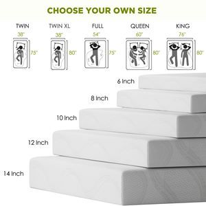 Colchón de Espuma Viscoelástica Duradero y Refrescante con Funda Extraíble, Compresión al Vacío, en Caja, para Dormitorio, Transpirable, para Dormir - Product Image 6