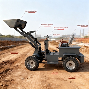 Pemuat listrik muatan 400kg kompak untuk ruang sempit & penggunaan dalam ruangan suara rendah nol emisi Motor 13,4 KW - Product Image 3