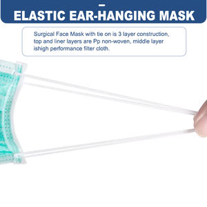 Masker Bedah Dokter Hubei Haixin PPE, Masker Anti Debu Makanan Non-Woven, Masker Sekali Pakai dengan Tali Telinga, Masker 3 Lapis Grosir - Product Image 4
