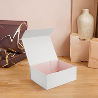Emballage de luxe personnalisé, écologique, recyclable, laminage mat, fermeture magnétique rigide, boîtes cadeaux extra larges