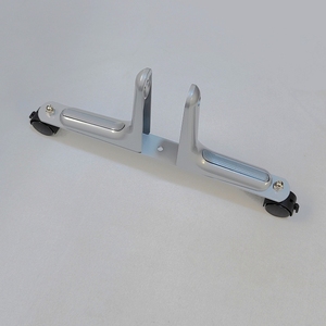 Pieds de support mobiles pour écran, base de fixation à roulettes pour écran de séparation haute, avec déflecteur d'équilibrage - Product Image 2