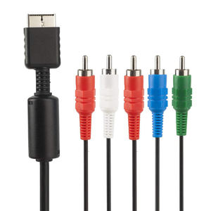สายเคเบิล HDTV <span class=keywords><strong>AV</strong></span> แบบมีสายขนาด 6 ฟุต พร้อมวัสดุ ABS สำหรับสายคอมโพสิต RCA 2 และ 3 ช่องสำหรับ PS2 และอื่นๆ - Product Image 1