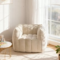 Canapé paresseux pour enfants en forme de citrouille, siège tatami individuel doux, petit fauteuil portable pour la maison, la chambre et la salle de jeux