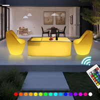 Table de bar lumineuse personnalisée avec logo, haute qualité, pour discothèque, pub, 16 couleurs RGB, étanche IP65, télécommande, table de bar illuminée
