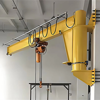 Grue murale personnalisée de 500 kg avec roulement et moteur, grue à flèche murale légère